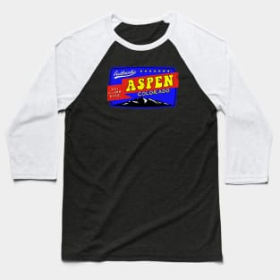 Skiing Aspen Colorado Ski Snowboarding Baseball T-Shirt